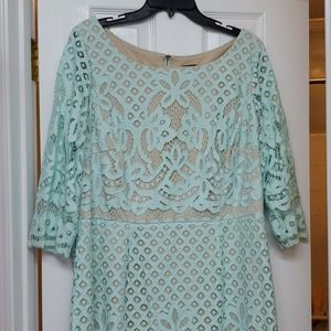 Green lace Gabby Skye Dress